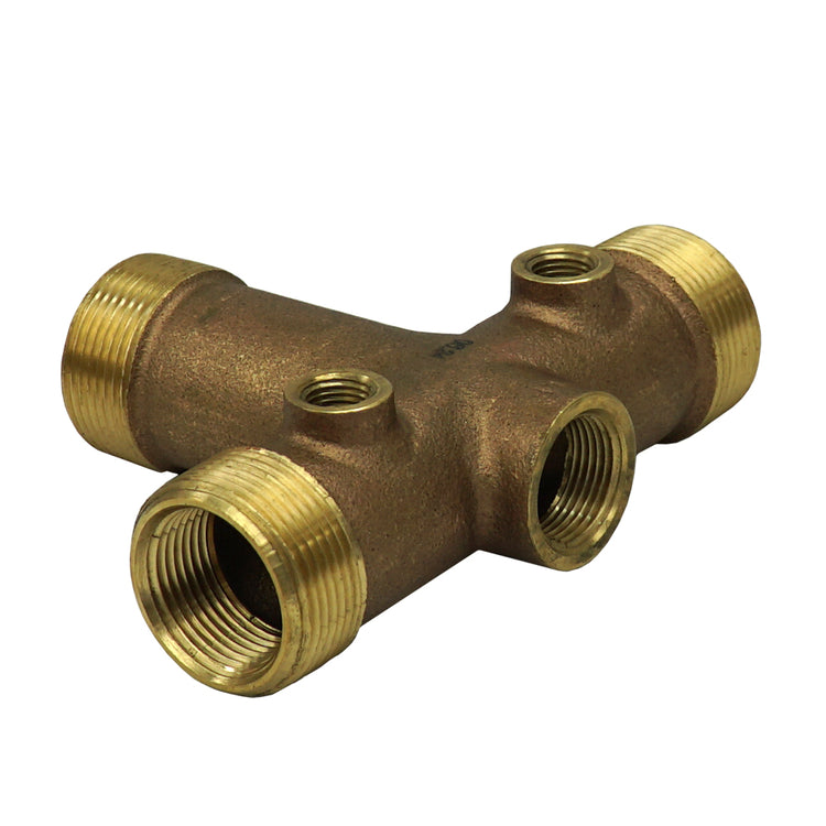 1-1/4" MIP Long Cast Tank Tee – Heavy-Duty No Lead Brass Tee for Pressure Tank Installations | Durable and Corrosion-Resistant