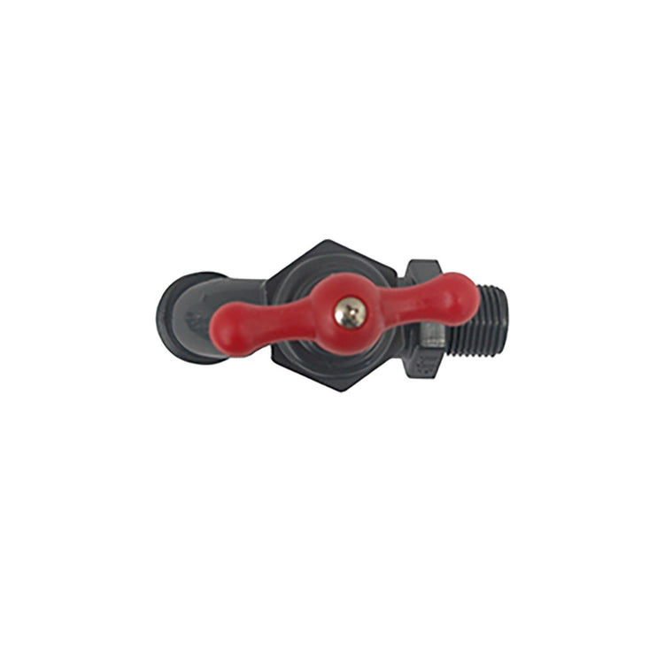 PVC Boiler Drain Valve with Hose Bibb – Gray | Corrosion-Resistant Drain Valve for Residential & Commercial Use