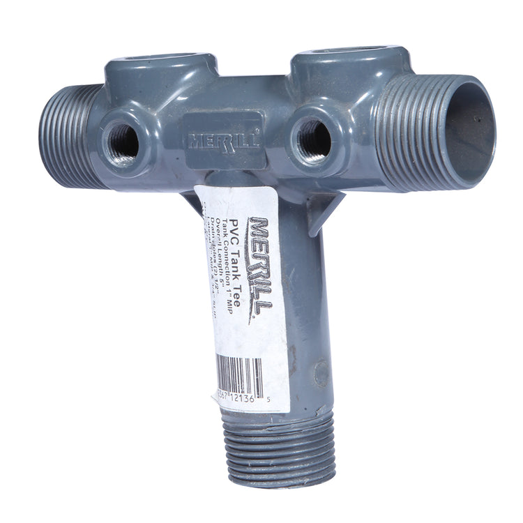Heavy-Duty PVC Tank Tee with Dual Top Tappings | PVCAT