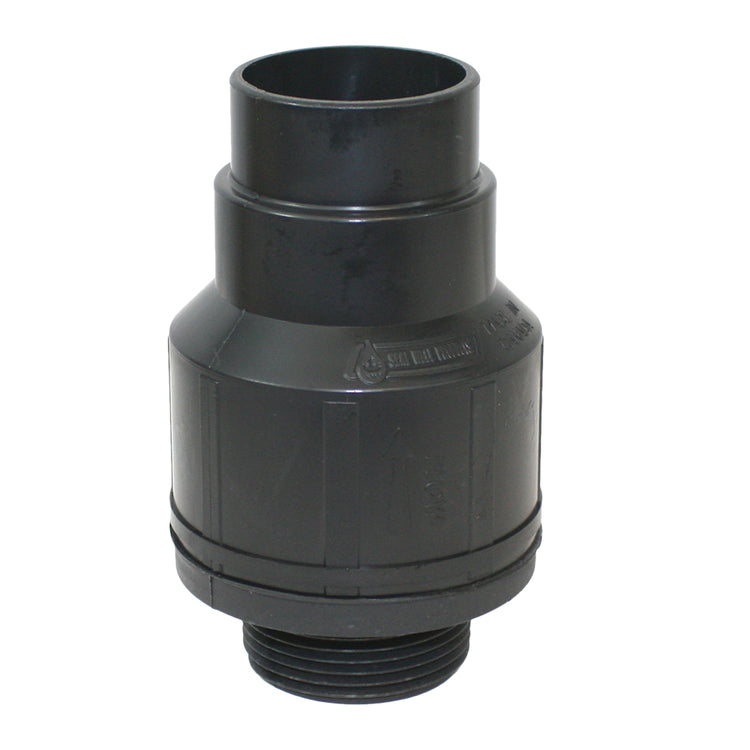 Slip Thermoplastic Sump Pump – Economy Check Valve with High-Flow Flapper, Vertical Installation
