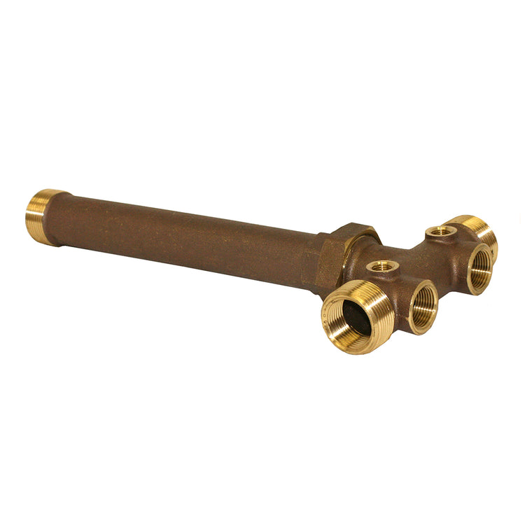 1-1/4" No-Lead Cast Brass Tank Tee with Union – Durable Plumbing Fitting