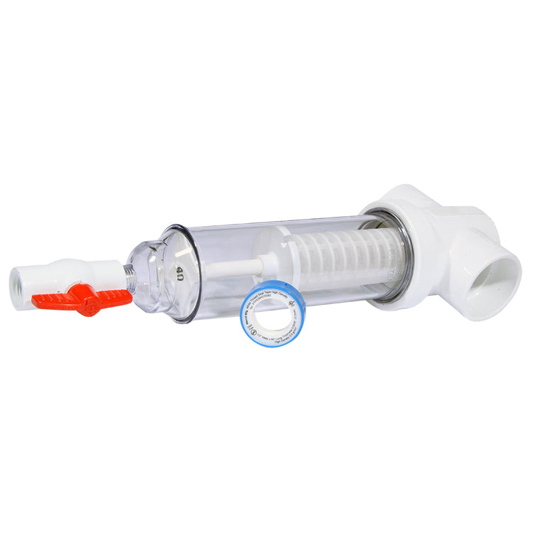 Sediment Trapper with Slip x Slip Connections – Clear Cover, Reusable Screens | SPIN-ST-F