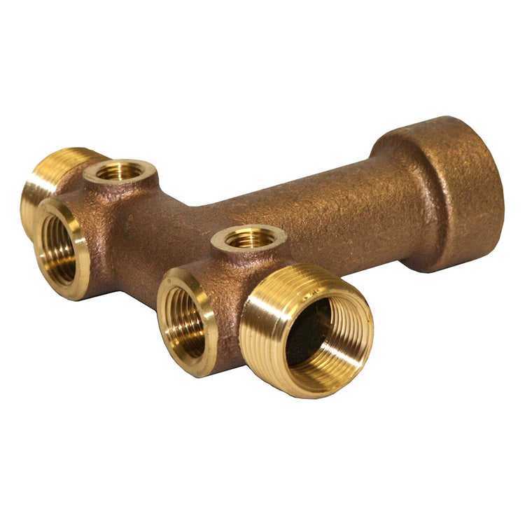 1" No Lead Brass Tank Tee – Cast, Durable Water Well Plumbing Fitting | BATNL1