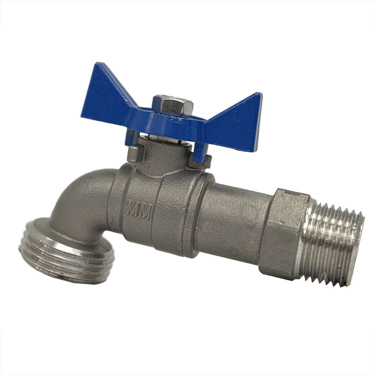 No-Lead Brass Boiler Drain – 3/4" Hose Threaded Outlet, Heavy-Duty Handle | BBD