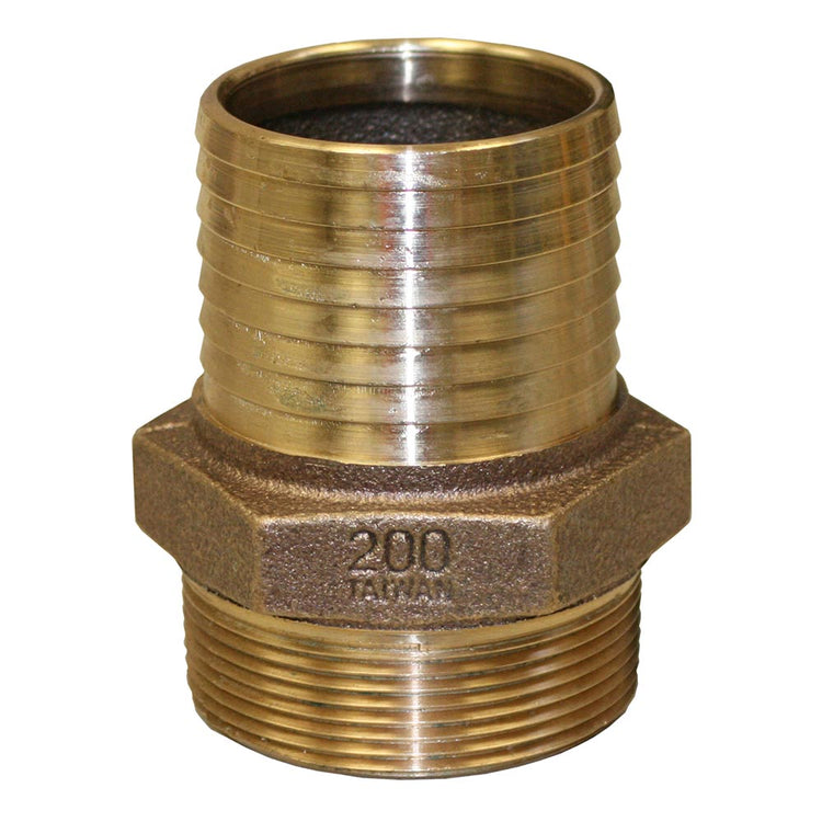 No-Lead Bronze Male Adapter – MIP to Plastic Pipe with Hex Head | RBMANL