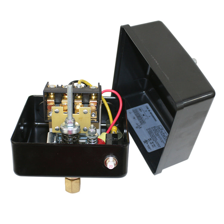 Control Switch for Water Systems and Pumps Eliminates control Box Adds Control Capacity into Pressure Switch