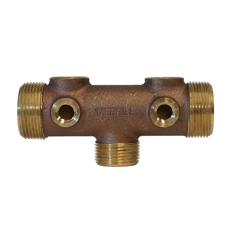 1" No Lead Brass Tank Tee – Cast, Durable Water Well Plumbing Fitting | BATNL1