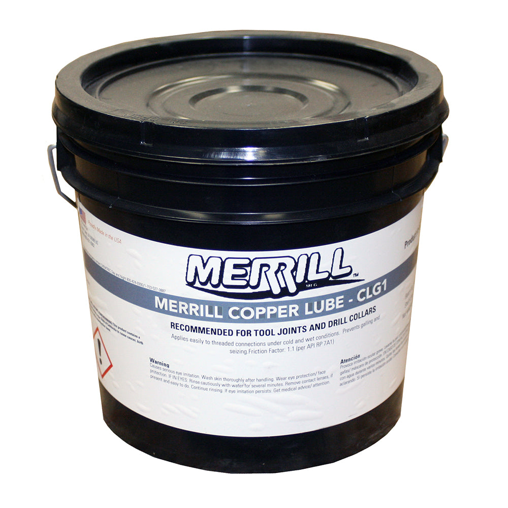 Merrill Copper Added Well Drilling Lubricant Cold Weather Rated to -49F Merrill Copper Added Well Drilling Lubricant Cold Weather Rated to -49F