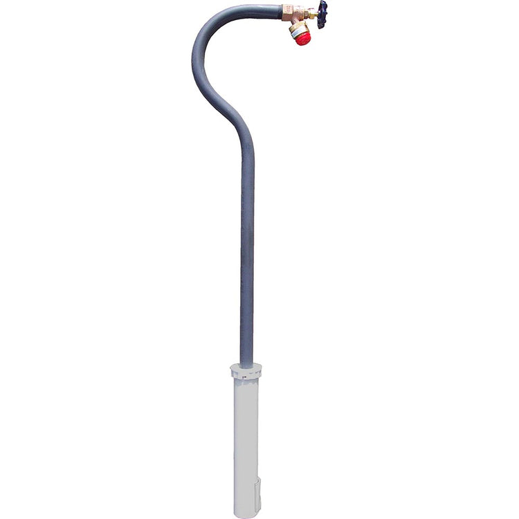 Hide-Drant Straight No-Lead PVC Sanitary Frost-Proof Yard Hydrant - Ideal For Sprinkler On Top