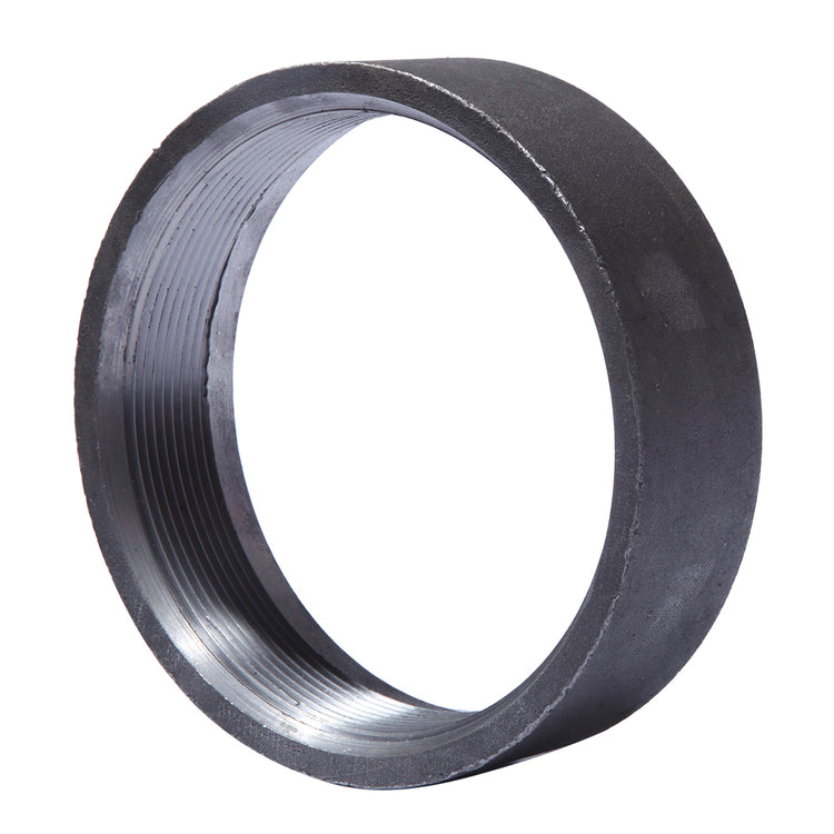 Half Weld Steel Coupling – Durable Pipe Connector. Pipe Thread x Machined Collar to Fit Over Casing to be Welded