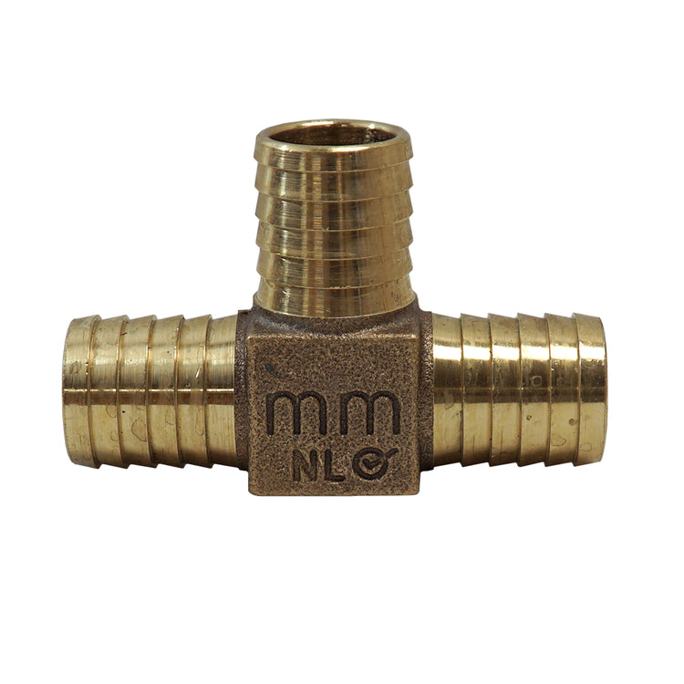 Bronze No-Lead Tee – Plastic Pipe Insert x Insert Fitting | RBDTNL