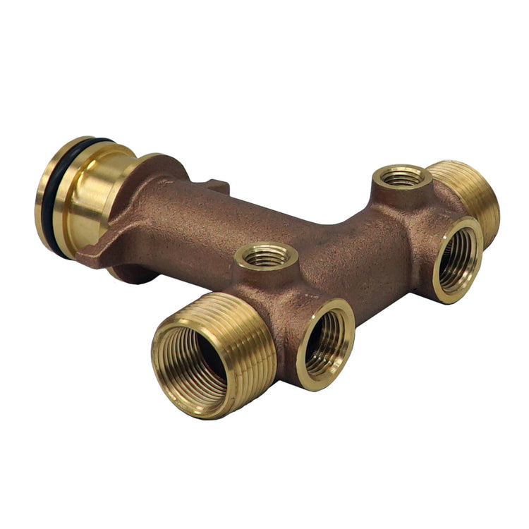 1" No Lead Brass Tank Tee – Cast, Durable Water Well Plumbing Fitting
