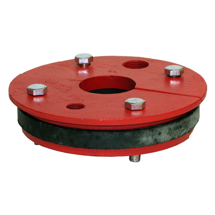 WS Series Cast Iron Well Seal – Single Drop Pipe with Split Top Plate, Cable Tapping & Vent | WS Split