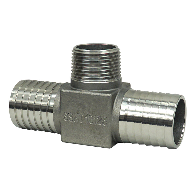 Stainless Steel Hydrant Tee – MIP to Plastic Pipe Connection