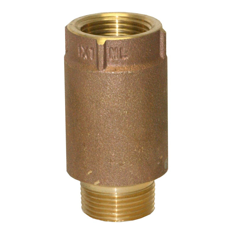 No-Lead Brass Check Valve with No-Spin Poppet | CVNL