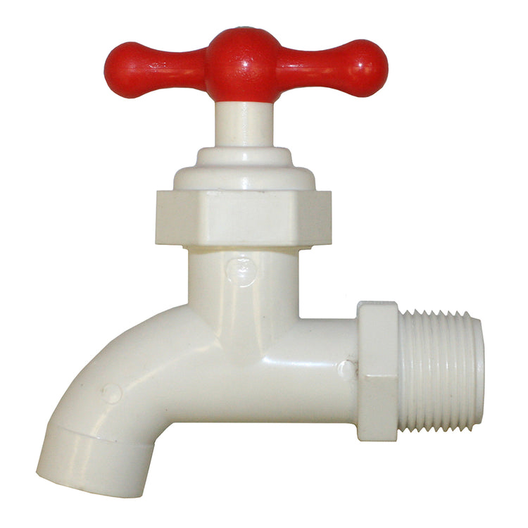 PVC Sampling Valve – No Outlet Thread | Neoprene Seal, Heavy-Duty Handle