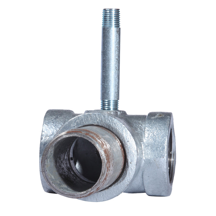 Galvanized Tank Tee with Drain Hole | IATXS