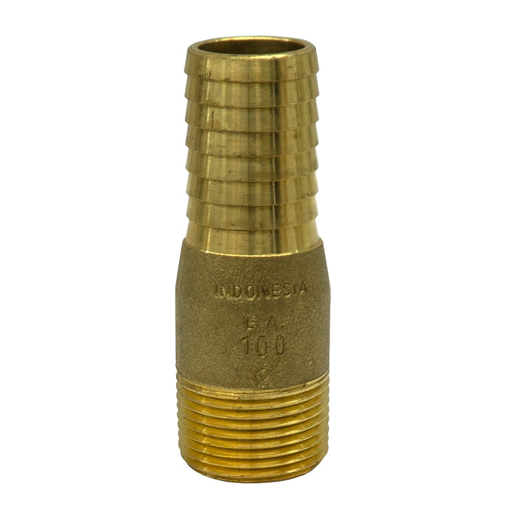 Round Yellow Brass Male Adapter – No Lead, MIP Connection
