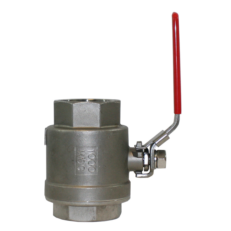 Stainless Steel Ball Valve – Full Port, Teflon Seals, High Pressure