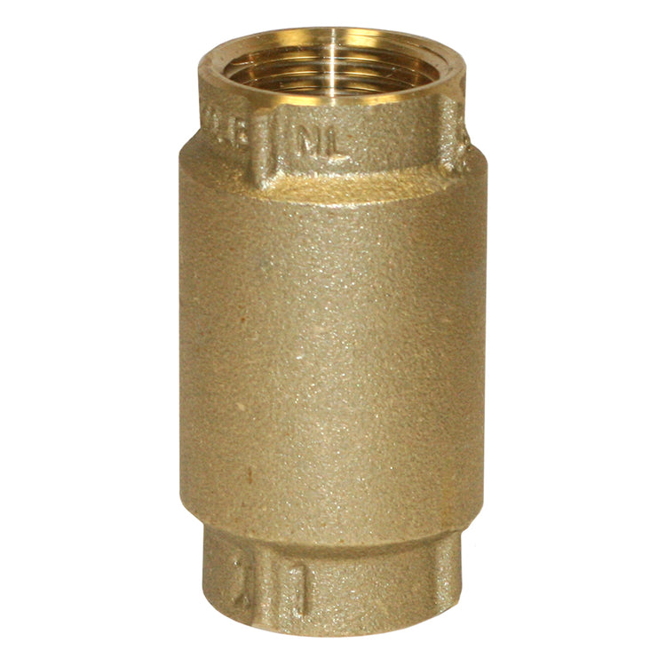 No-Lead Brass Check Valve with No-Spin Poppet | CVNL