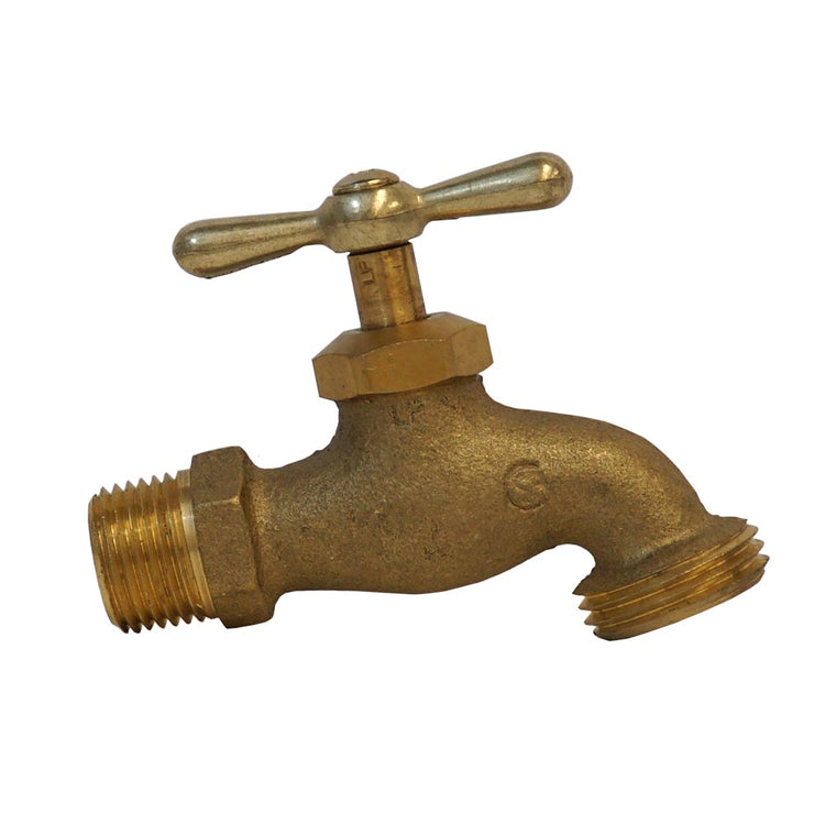 No-Lead Brass Boiler Drain – 3/4" Hose Threaded Outlet, Heavy-Duty Handle | BBD