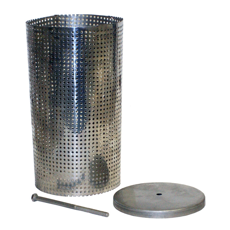 Stainless Steel Foot Valve Screen with End Cap & Screw – Corrosion-Resistant Replacement Kit