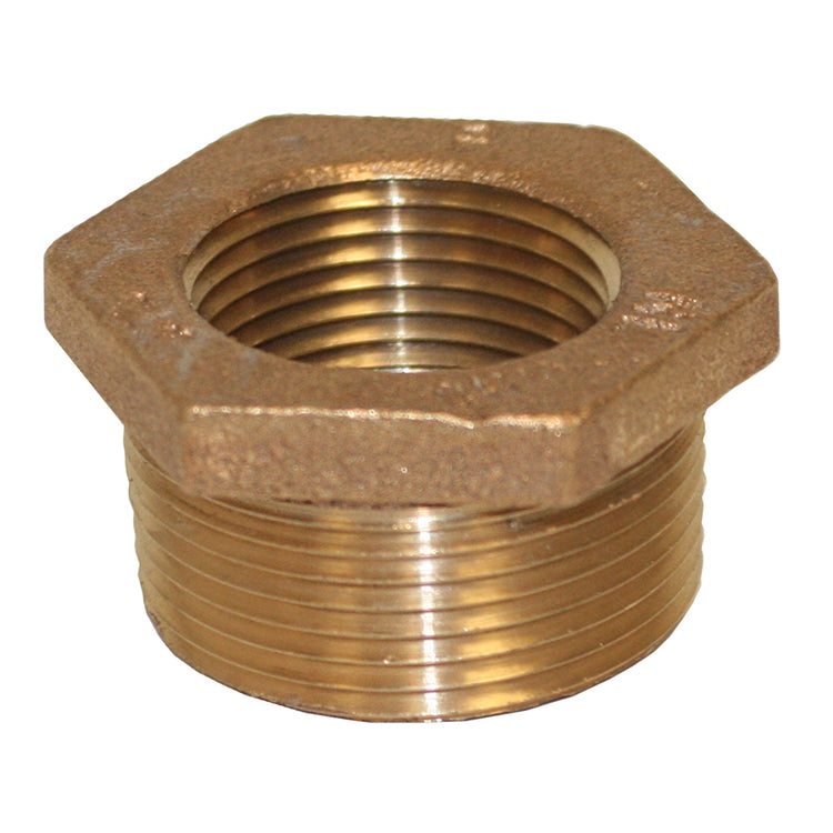 No-Lead Bronze Hex Bushing – MIP to FIP