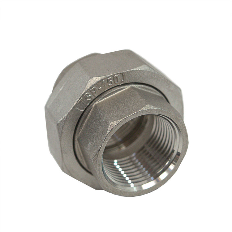 Stainless Steel Union with O-Ring – FIP to FIP Connector, Corrosion-Resistant, Durable Seal