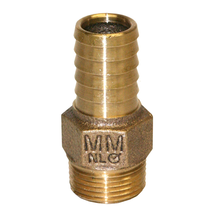 No-Lead Bronze Male Adapter – MIP to Plastic Pipe with Hex Head