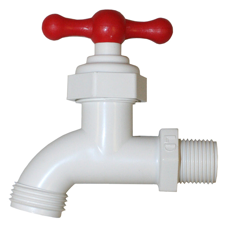 PVC Boiler Drain Valve with Hose Bibb – Gray | Corrosion-Resistant Drain Valve for Residential & Commercial Use