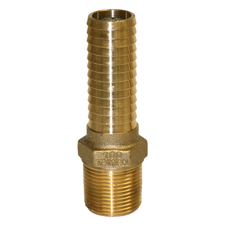 Round Yellow Brass Male Adapter – No Lead, MIP Connection | IBMANL