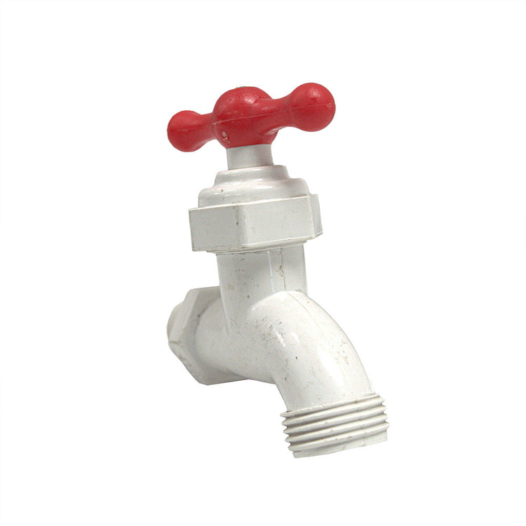 PVC Boiler Drain Valve with Hose Bibb – Gray | Corrosion-Resistant Drain Valve for Residential & Commercial Use
