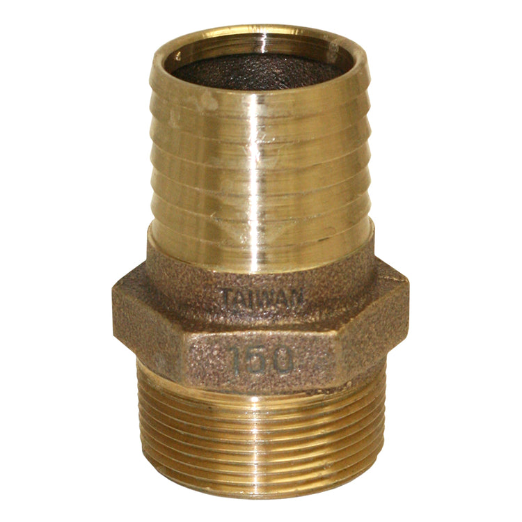 No-Lead Bronze Male Adapter – MIP to Plastic Pipe with Hex Head