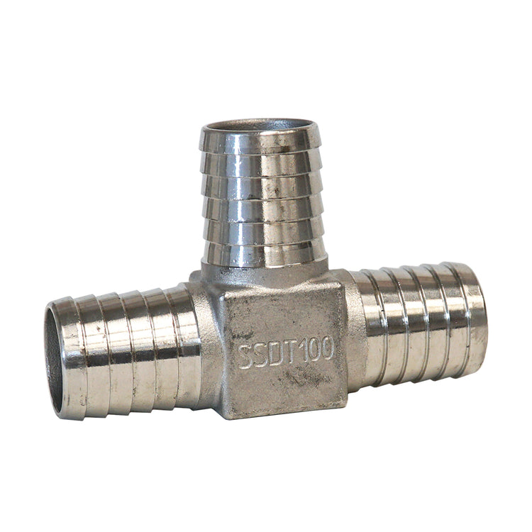 Insert Stainless Steel Tee – Durable 304 Stainless Steel Fitting for Flexible Poly Pipe