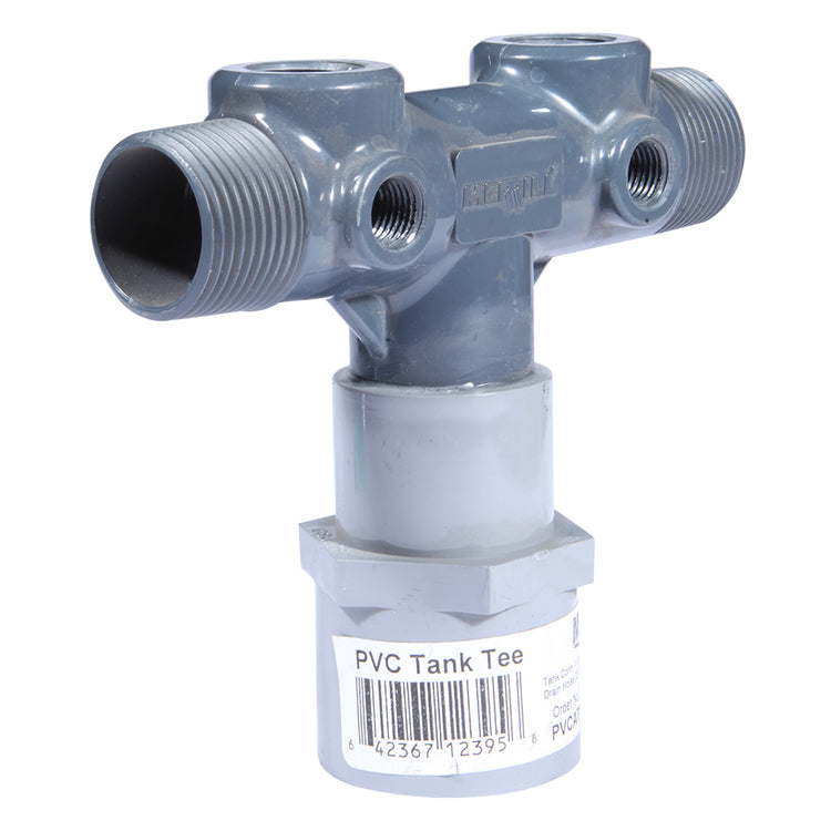 Heavy-Duty PVC Tank Tee with Dual Top Tappings | PVCAT