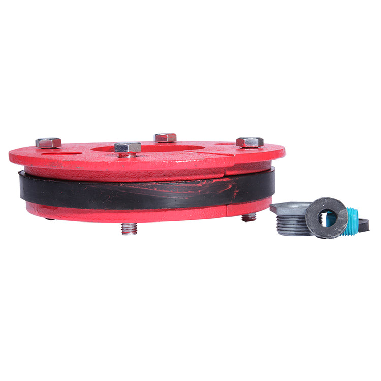 WS Series Cast Iron Well Seal – Single Drop Pipe with Split Top Plate, Cable Tapping & Vent | WS Split