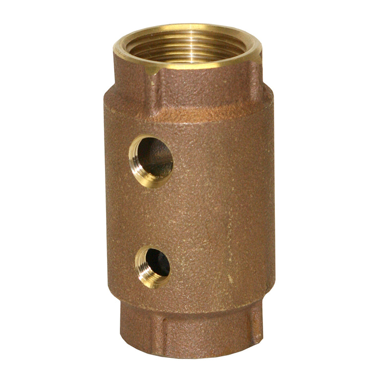 No-Lead Side Tapped Brass Check Valve – Dual Taps, Vertical/Horizontal Use | CVRTNL