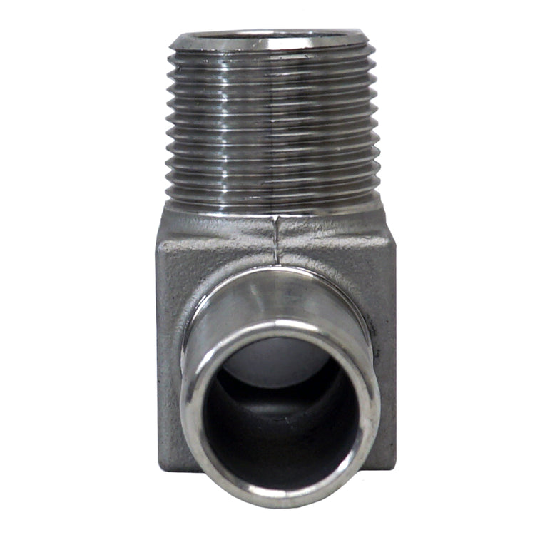 Stainless Steel Hydrant Tee – MIP to Plastic Pipe Connection