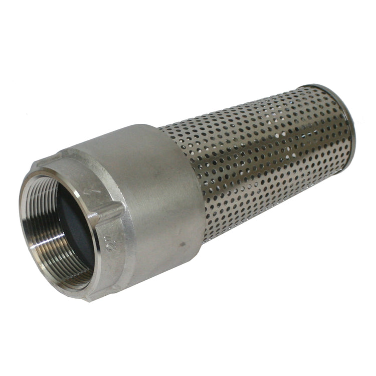 1100E Series Foot Valve (Stainless Steel Viton O-Ring, Stainless Steel Screen) | FVSE