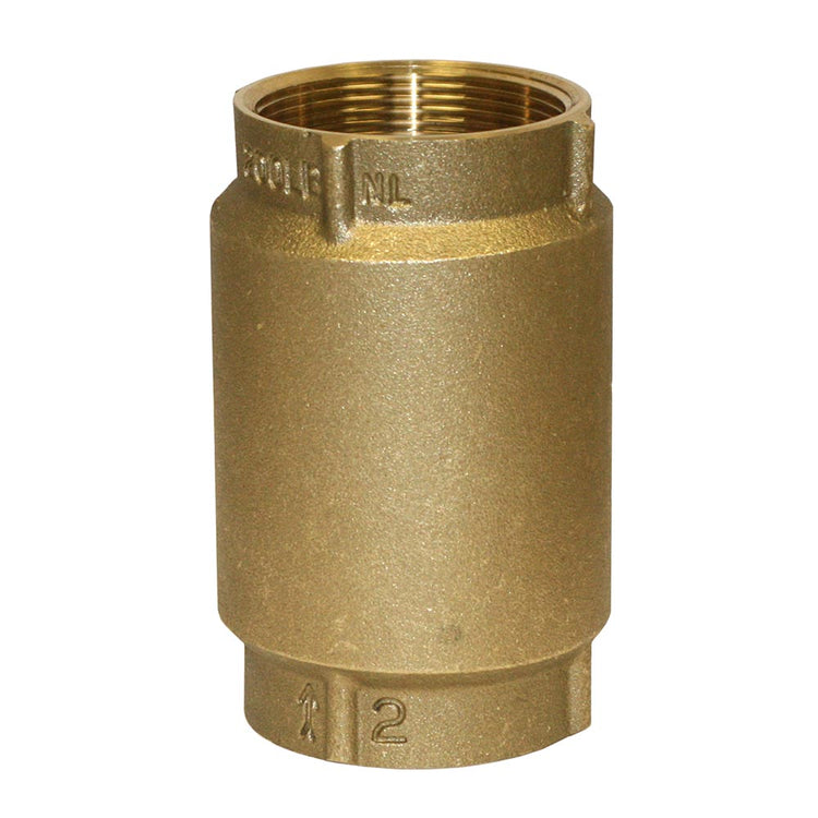 No-Lead Brass Check Valve with No-Spin Poppet | CVNL