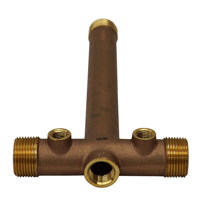 1" No Lead Brass Tank Tee – Cast, Durable Water Well Plumbing Fitting | BATNL1