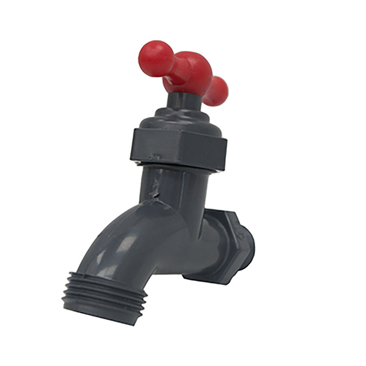 PVC Boiler Drain Valve with Hose Bibb – Gray | Corrosion-Resistant Drain Valve for Residential & Commercial Use