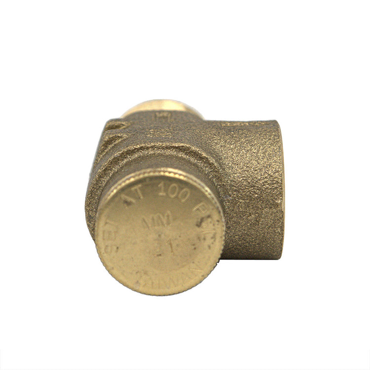 Brass (No Lead) Pressure Relief Valve – 75 PSI & 100 PSI Options | Cold Water System Protection