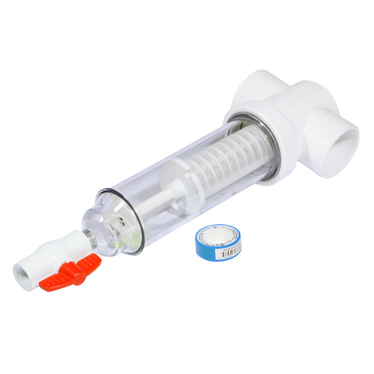 Sediment Trapper with Slip x Slip Connections – Clear Cover, Reusable Screens | SPIN-ST-F