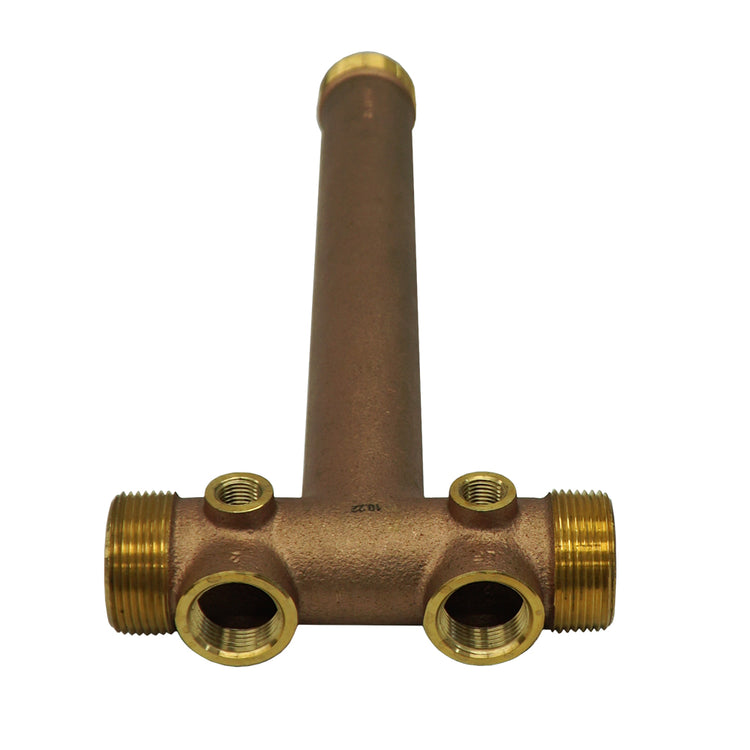 1-1/4" MIP Long Cast Tank Tee – Heavy-Duty No Lead Brass Tee for Pressure Tank Installations | Durable and Corrosion-Resistant