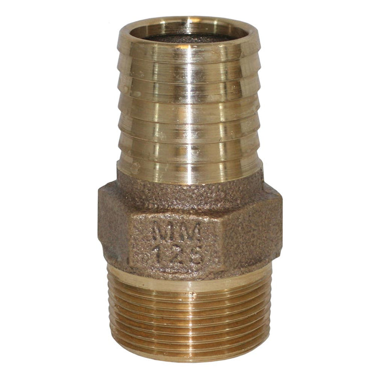 No-Lead Bronze Male Adapter – MIP to Plastic Pipe with Hex Head | RBMANL