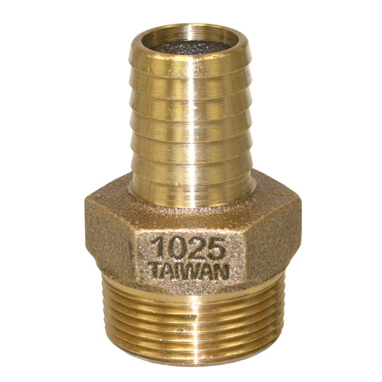No-Lead Bronze Male Adapter – MIP to Plastic Pipe with Hex Head