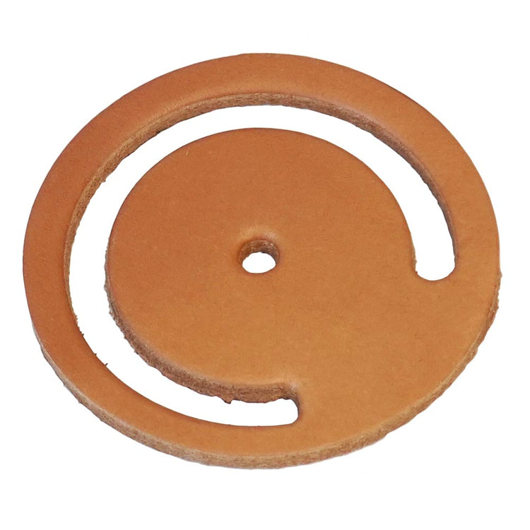 Flat Valve Leather with Center Hole – No. 700 Universal Lower Valve Leather | Durable Natural Finish | 700CL