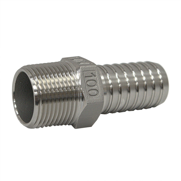 Stainless Steel Male Adapter with Hex | SSMA Fitting – Plastic Pipe to MIP | Made in the USA