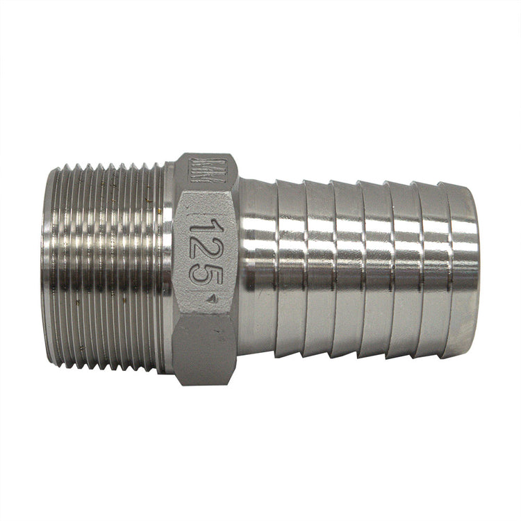 Stainless Steel Male Adapter with Hex | SSMA Fitting – Plastic Pipe to MIP | Made in the USA